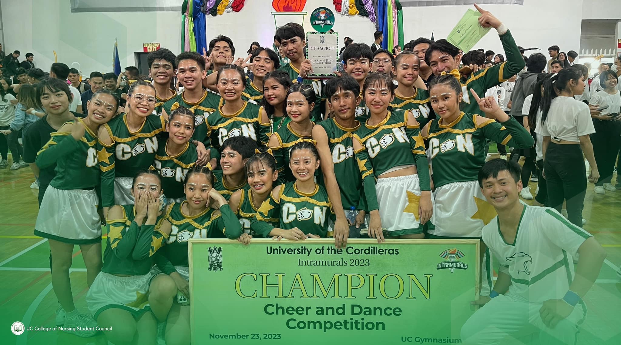 College of Nursing Cheerdance Team Captures Top Spot at UC Intramurals 2023